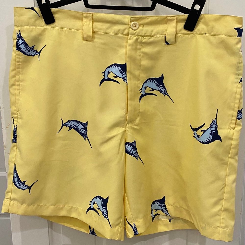 Men's Liquid Flow Performance Yellow Shorts